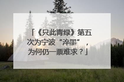 《只此青绿》第五次为宁波“淬墨”，为何仍一票难求？