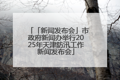 「新闻发布会」市政府新闻办举行2025年天津防汛工作新闻发布会