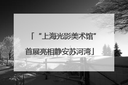“上海光影美术馆”首展亮相静安苏河湾