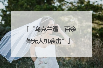 “乌克兰遭三百余架无人机袭击”