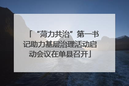 “菏力共治”第一书记助力基层治理活动启动会议在单县召开