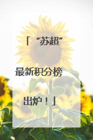 “苏超”最新积分榜出炉！