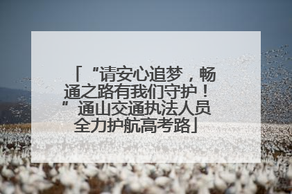 “请安心追梦，畅通之路有我们守护！”通山交通执法人员全力护航高考路