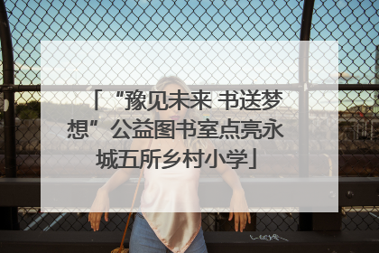 “豫见未来 书送梦想”公益图书室点亮永城五所乡村小学