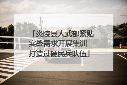 炎陵县人武部紧贴实战需求开展集训 打造过硬民兵队伍