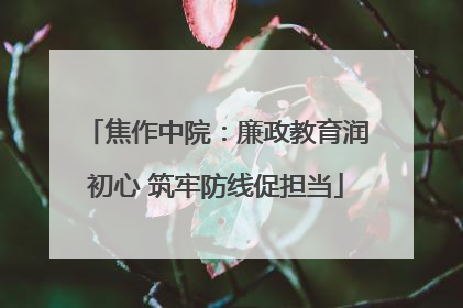 焦作中院：廉政教育润初心 筑牢防线促担当