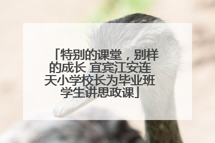 特别的课堂，别样的成长 宜宾江安连天小学校长为毕业班学生讲思政课