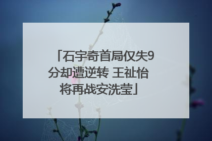 石宇奇首局仅失9分却遭逆转 王祉怡将再战安洗莹