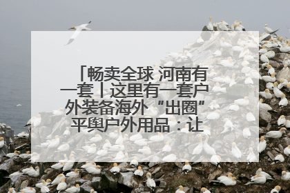 畅卖全球 河南有一套丨这里有一套户外装备海外“出圈” 平舆户外用品：让“休闲风”长红