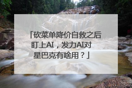 砍菜单降价自救之后盯上AI，发力AI对星巴克有啥用？