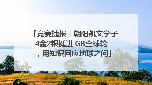 竞赛捷报丨朝阳凯文学子4金2银挺进IGB全球轮，用知识回应地球之问