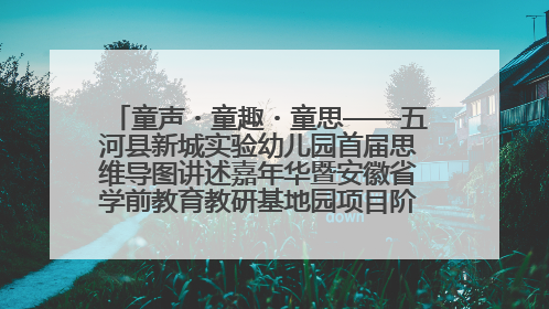 童声・童趣・童思——五河县新城实验幼儿园首届思维导图讲述嘉年华暨安徽省学前教育教研基地园项目阶段性成果展示活动