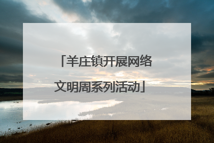 羊庄镇开展网络文明周系列活动