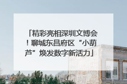 精彩亮相深圳文博会！聊城东昌府区“小葫芦”焕发数字新活力
