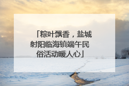 粽叶飘香，盐城射阳临海镇端午民俗活动暖人心