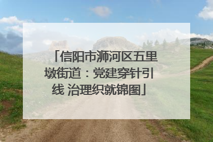 信阳市浉河区五里墩街道：党建穿针引线 治理织就锦图