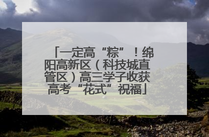一定高“粽”！绵阳高新区（科技城直管区）高三学子收获高考“花式”祝福