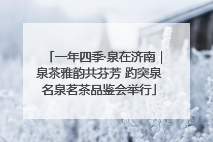 一年四季·泉在济南｜泉茶雅韵共芬芳 趵突泉名泉茗茶品鉴会举行