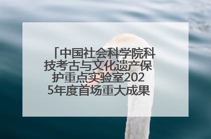 中国社会科学院科技考古与文化遗产保护重点实验室2025年度首场重大成果发布会在京举行