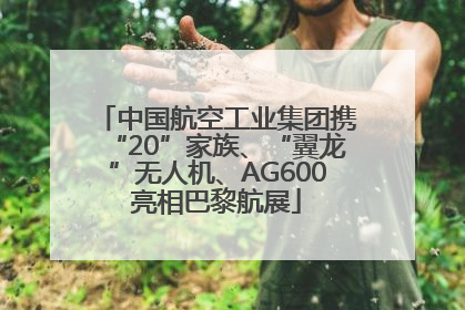 中国航空工业集团携“20”家族、“翼龙”无人机、AG600亮相巴黎航展