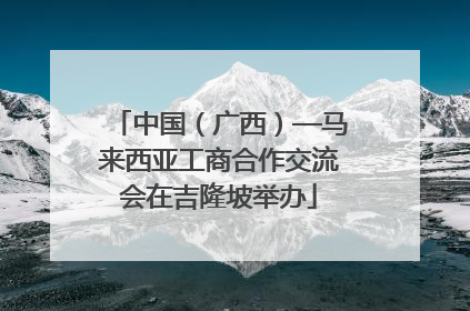 中国（广西）—马来西亚工商合作交流会在吉隆坡举办
