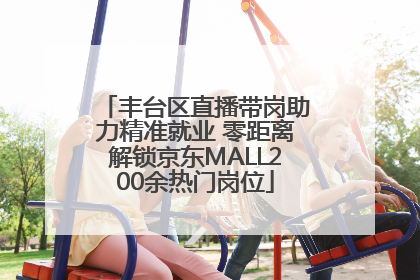 丰台区直播带岗助力精准就业 零距离解锁京东MALL200余热门岗位