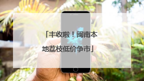 丰收啦！闽南本地荔枝低价争市