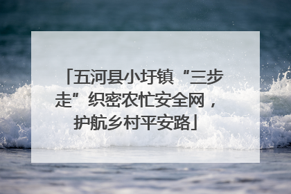 五河县小圩镇“三步走”织密农忙安全网，护航乡村平安路