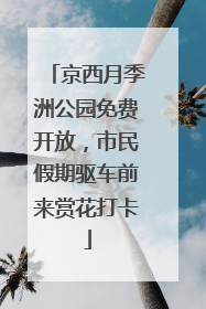 京西月季洲公园免费开放，市民假期驱车前来赏花打卡