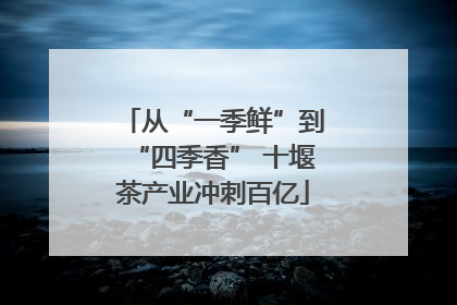 从“一季鲜”到“四季香” 十堰茶产业冲刺百亿