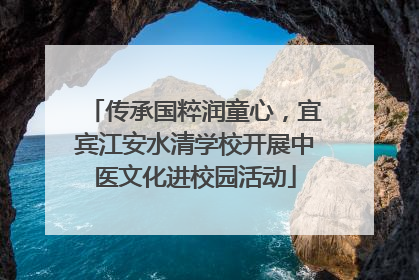 传承国粹润童心，宜宾江安水清学校开展中医文化进校园活动