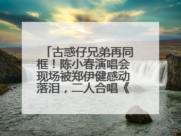 古惑仔兄弟再同框！陈小春演唱会现场被郑伊健感动落泪，二人合唱《一起冲一起闯》再现青春回忆