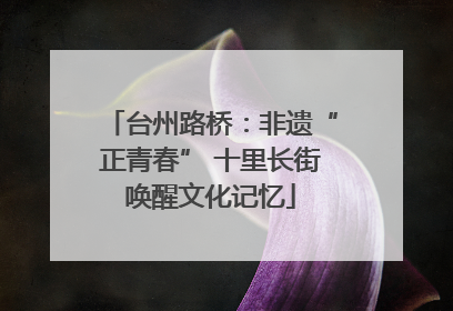 台州路桥：非遗“正青春” 十里长街唤醒文化记忆