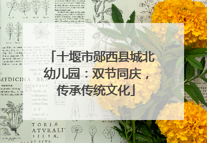 十堰市郧西县城北幼儿园：双节同庆，传承传统文化