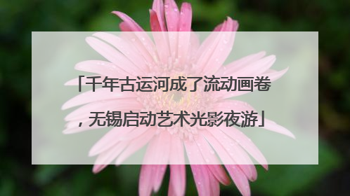 千年古运河成了流动画卷，无锡启动艺术光影夜游