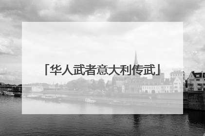 华人武者意大利传武