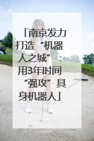 南京发力打造“机器人之城”：用3年时间“强攻”具身机器人