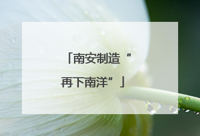 南安制造“再下南洋”