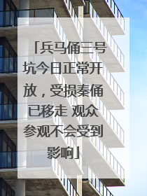 兵马俑三号坑今日正常开放，受损秦俑已移走 观众参观不会受到影响