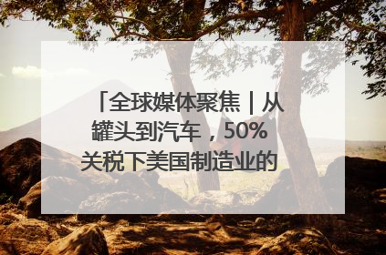 全球媒体聚焦｜从罐头到汽车，50%关税下美国制造业的“生死劫”