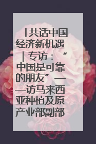 共话中国经济新机遇｜专访：“中国是可靠的朋友”——访马来西亚种植及原产业部副部长陈泓缣