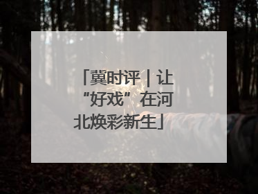 冀时评｜让“好戏”在河北焕彩新生