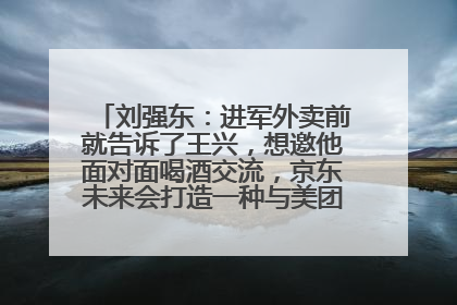 刘强东：进军外卖前就告诉了王兴，想邀他面对面喝酒交流，京东未来会打造一种与美团不同的商业模式
