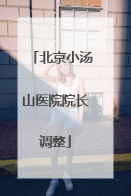 北京小汤山医院院长调整