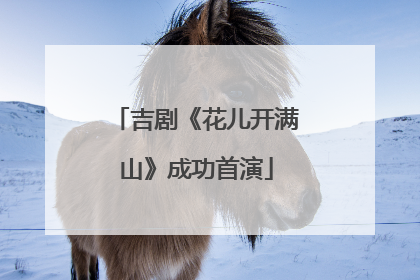 吉剧《花儿开满山》成功首演