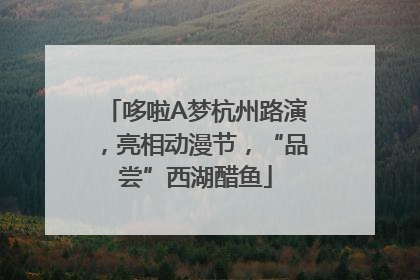 哆啦A梦杭州路演，亮相动漫节，“品尝”西湖醋鱼