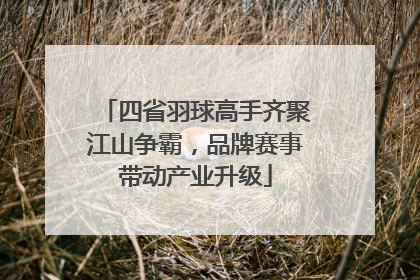 四省羽球高手齐聚江山争霸，品牌赛事带动产业升级