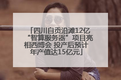 四川自贡沿滩12亿“智算服务器”项目亮相西博会 投产后预计年产值达15亿元