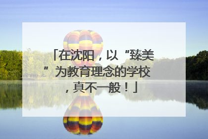 在沈阳，以“臻美”为教育理念的学校，真不一般！
