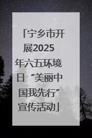 宁乡市开展2025年六五环境日“美丽中国我先行”宣传活动